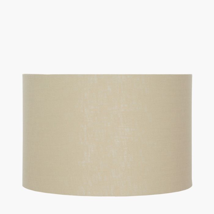 25cm Butterscotch Self Lined Linen Drum Shade