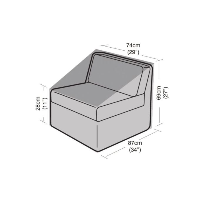 Small Centre Unit Weathercover 74x87x69cm 