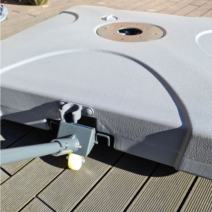 Cantilever Parasol Base - Water or Sand Fillable with Wheels