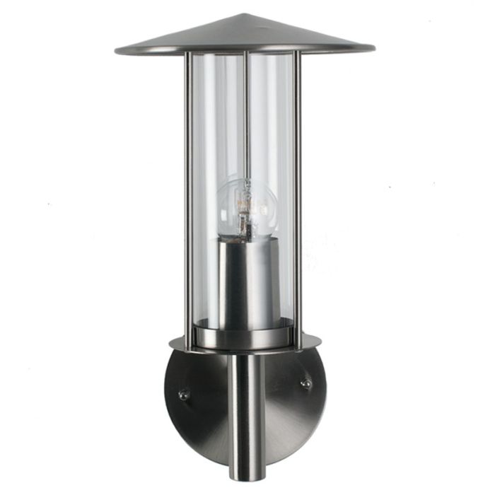 Brushed Steel Metal Chimney Wall Light