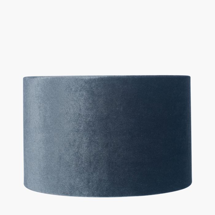 25cm Slate Velvet Cylinder Shade