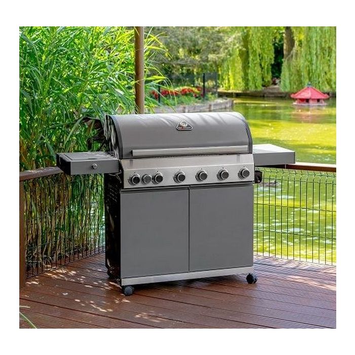 Grillstream Classic 6 Burner Hybrid BBQ with Side Burner - Gas