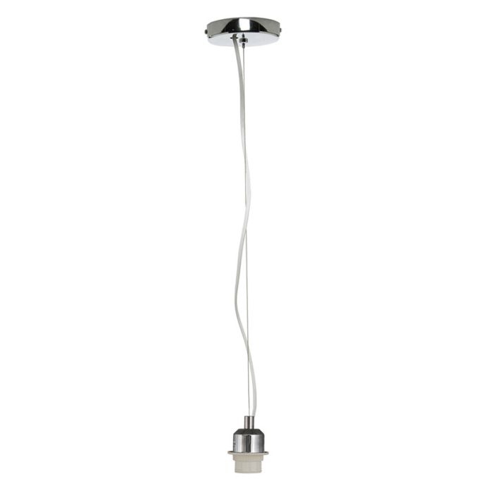 Chrome E27 Ceiling Fitting