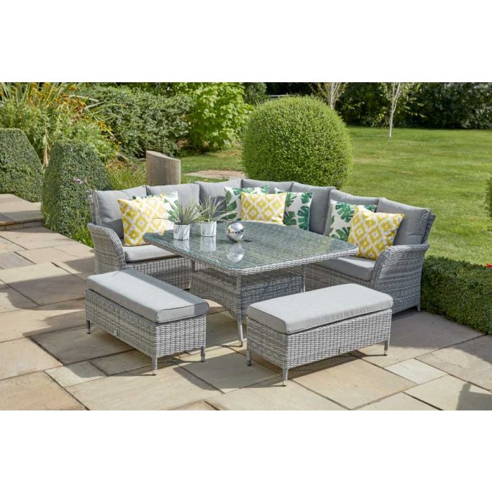 Monaco Stone Large Corner Lounge Set