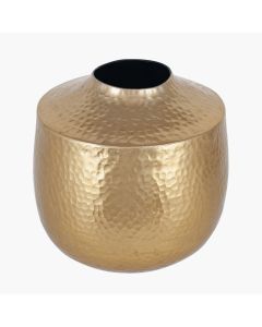 Brass Metal Hammered Small Vase