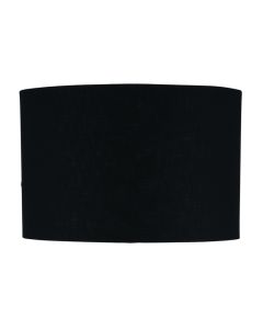 30cm Black Poly Cotton Cylinder Drum Shade