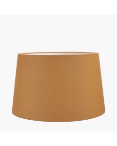 Winston 45cm Mustard Handloom Tapered Cylinder Shade