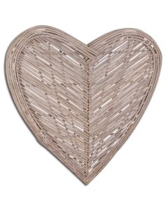 Large Heart Wicker Wall Art