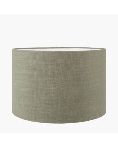 Edward 50cm Pistachio Green Linen Cylinder Shade