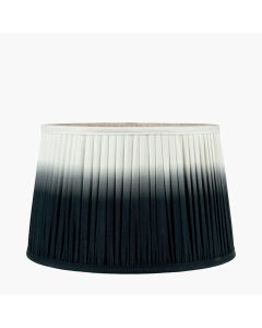 Scallop 20cm Black Ombre Soft Pleated Tapered Shade