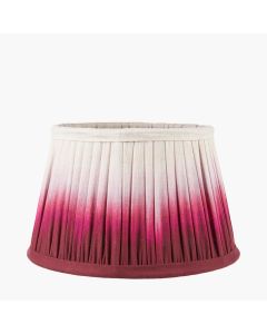 Scallop 20cm Red Ombre Soft Pleated Tapered Shade