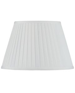 Lyndon 35cm Ivory Poly Cotton Knife Pleat Shade