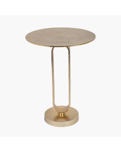 Zaneta Shiny Gold Metal Table