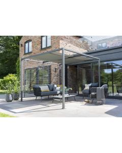 Sliding Roof Gazebo 280x280x220cmH