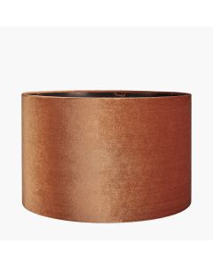Bow 45cm Tobacco Velvet Cylinder Shade