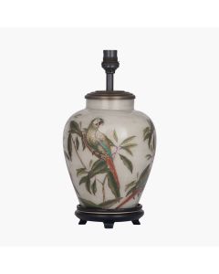 Parrot Small Glass Table Lamp