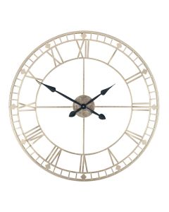 Antique Gold Metal Round Wall Clock