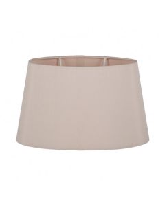 Martha 45cm Taupe Faux Silk Ellipse Tapered Shade