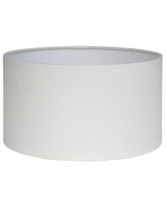 35cm Ivory Poly Cotton Cylinder Drum Shade