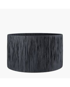 Tilia 45cm Black Raffia Cylinder Shade